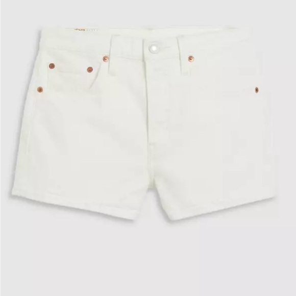 Levi’s 501 original shorts in disco nights white size 26 NWT - Picture 5 of 9